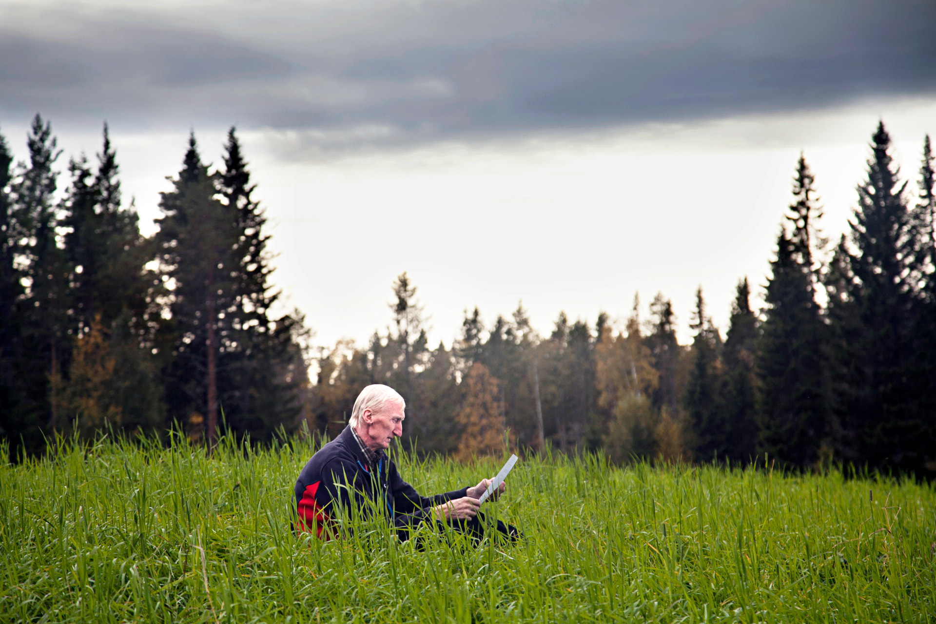 Gunnar Andersson läser för första gången det brev som hans morfar, som han aldrig träffat, skrev som avsked till Gunnars mormor för mer än 80 år seda.